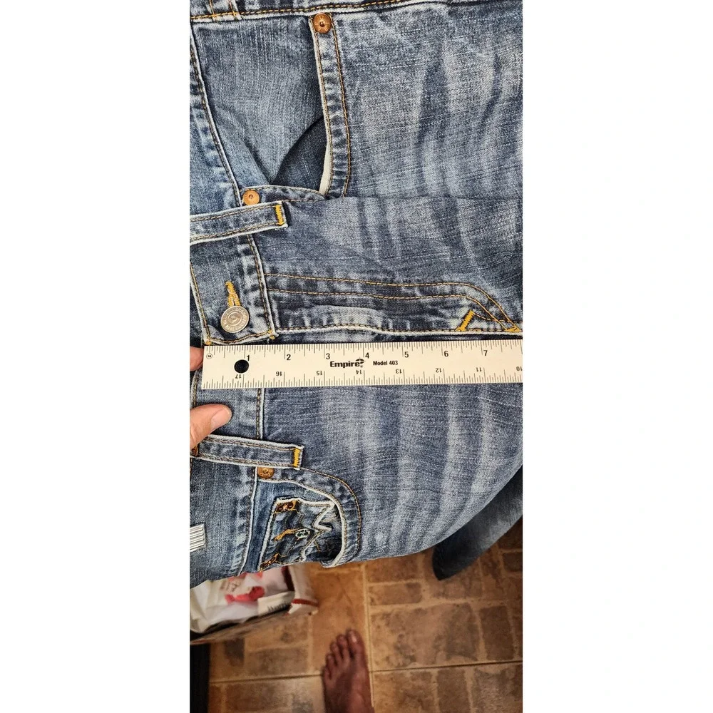 True Religion Section Straight Jeans Mens 36 Medium Wash Blue Denim‎ 100% Cotton
